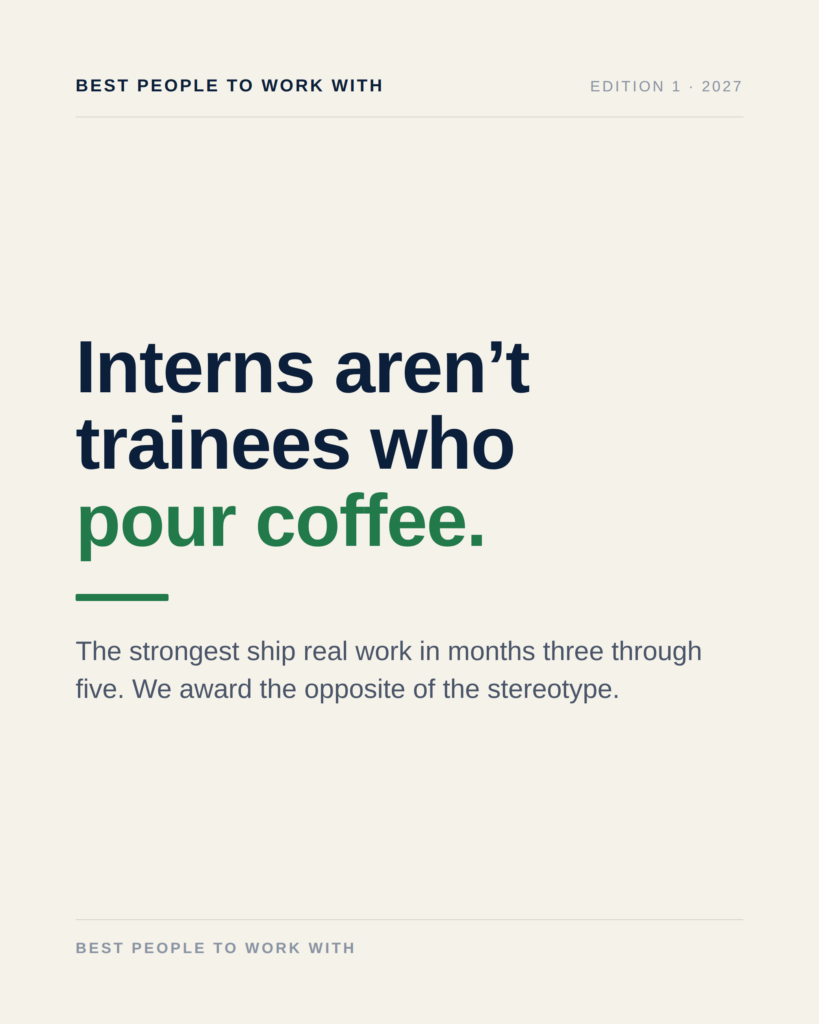 quote 4 interns